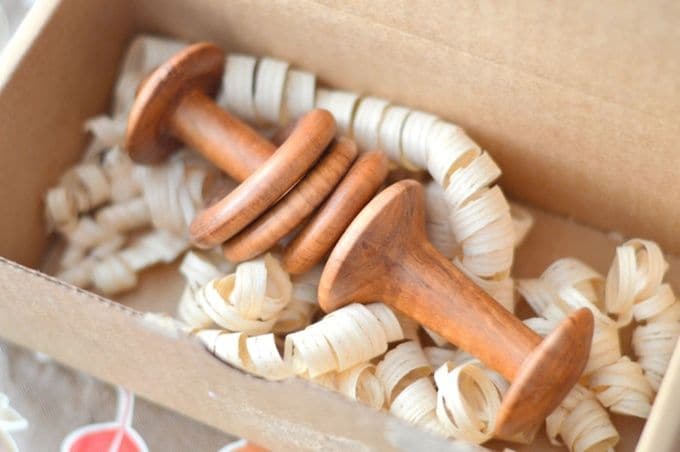 Wooden Baby Rattles