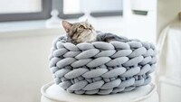 DIY Oversized Knitting Decor Image 3
