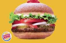 Ketchup-Filled Donut Burgers