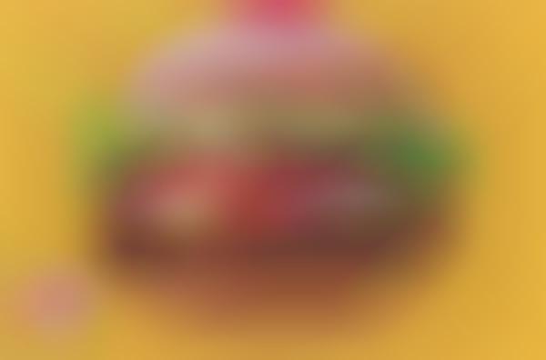 Ketchup-Filled Donut Burgers