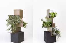 Volcanic Rock Plant Stands