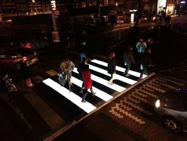 Lighted Pedestrians Crosswalks