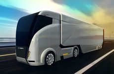 Aerodynamic Shipping Trucks