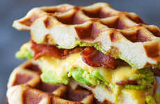 Super Sized Waffle Sandwiches