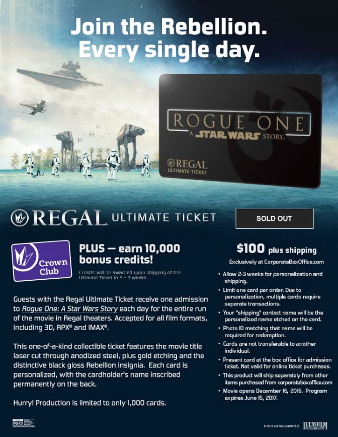Special-Edition Movie Tickets