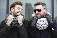 Oversized Knitted Cowls Image 2