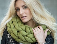 Oversized Knitted Cowls Image 4