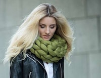 Oversized Knitted Cowls Image 5