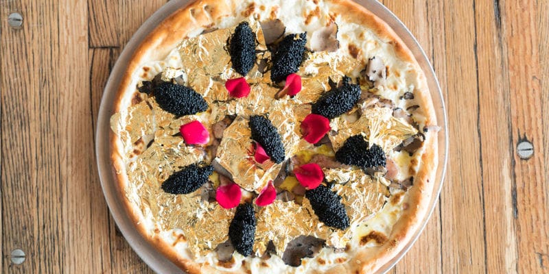 Extravagant Golden Pizzas