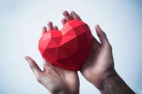 Framed Origami Hearts Image 5