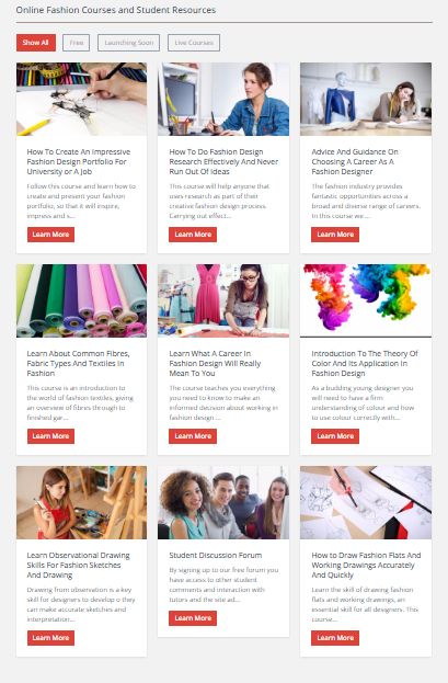 Educational Online Fashion Courses