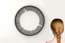 Artistic Eyelash Clocks