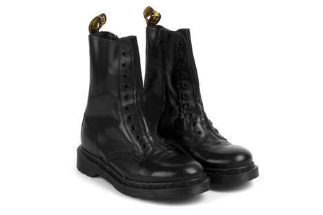 Laceless Leather Combat Boots