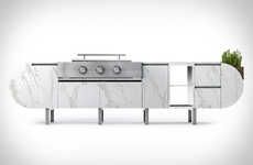 Contemporary Outdoor Grill Stations