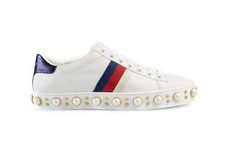 Pearl-Studded Sneakers