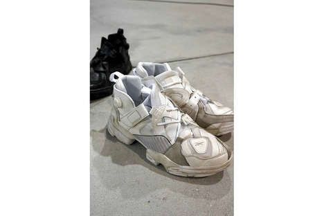 Ironically Worn-Out Sneakers