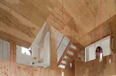 Playful Wooden Home Interiors