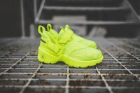 Highlighter-Yellow Basketball Sneakers Image 2