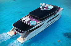 Solar Cell-Topped Catamarans