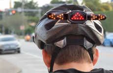 Cyclist Helmet Turn Signals