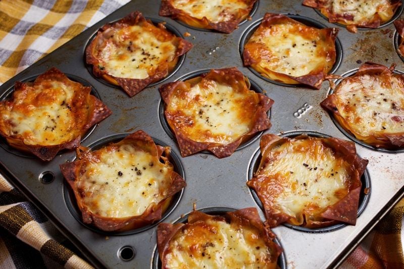 Snack-Sized Lasagna Cups