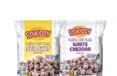 Colorful Puffed Corn Snacks