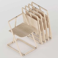 Modern Skeletal Folding Chairs Image 2