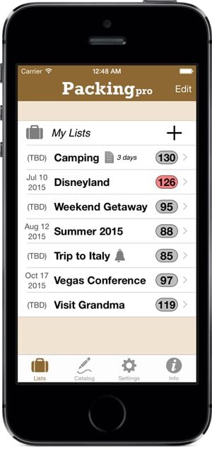 Family Packing Travel Apps