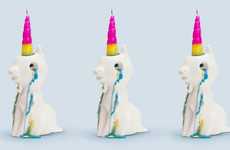 Crying Unicorn Candles