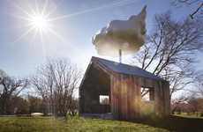 Whimsical Cloud-Topped Houses