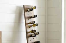 Abstract Plank Wine Racks