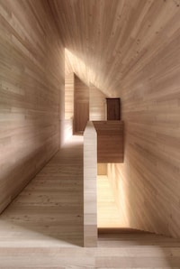 Perched Larch-Clad Homes Image 4