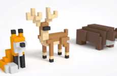 Pixel-Themed Magnetic Toys