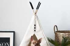 Handmade Teepee Pet Houses