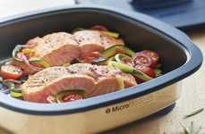 Meat-Grilling Microwave Containers