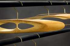 Functional Bamboo Clothing Hangers