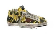 Distressed Tropical Sneakers