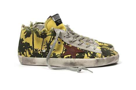 Distressed Tropical Sneakers