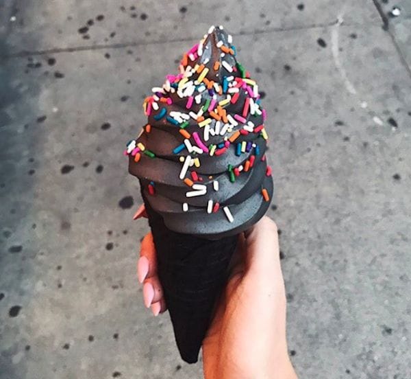 All-Black Ice Cream Cones