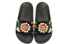Orchid-Adorned Sandals