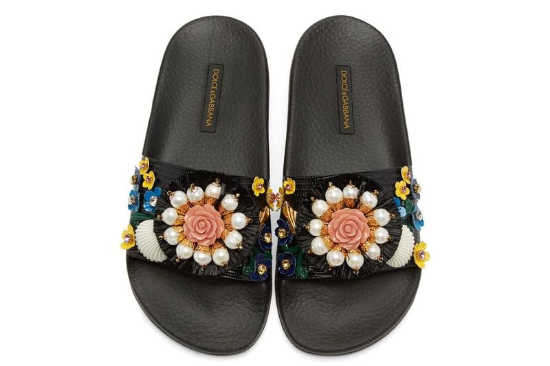 Orchid-Adorned Sandals