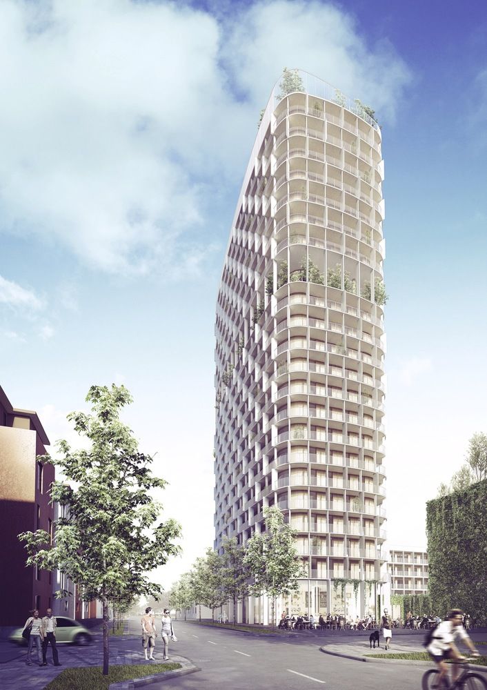Hybrid Concrete-Wood Towers