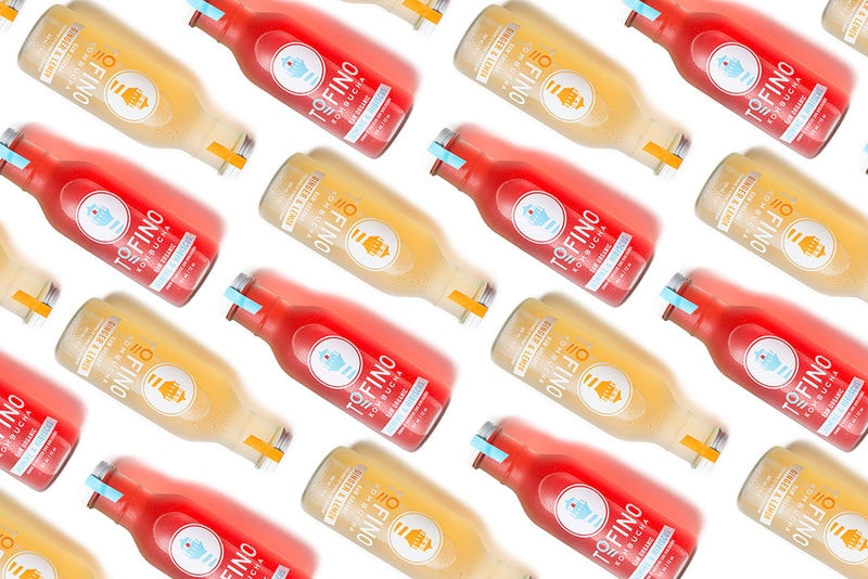 Seaside-Themed Kombucha Branding