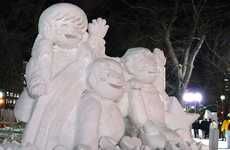 Large-Scale Snow Sculptures