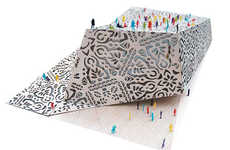 Papercraft-Inspired Buildings