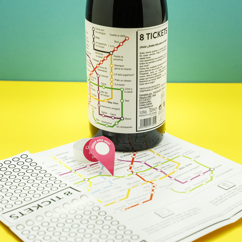 Board Game-Themed Wine Labels