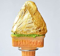 Gold Leaf Gelato Cones Image 2