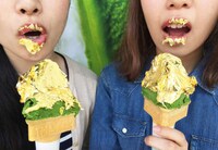 Gold Leaf Gelato Cones Image 4