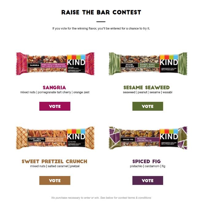 Crowdsourced Snack Bar Flavors