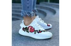 Custom Floral Rapper Sneakers